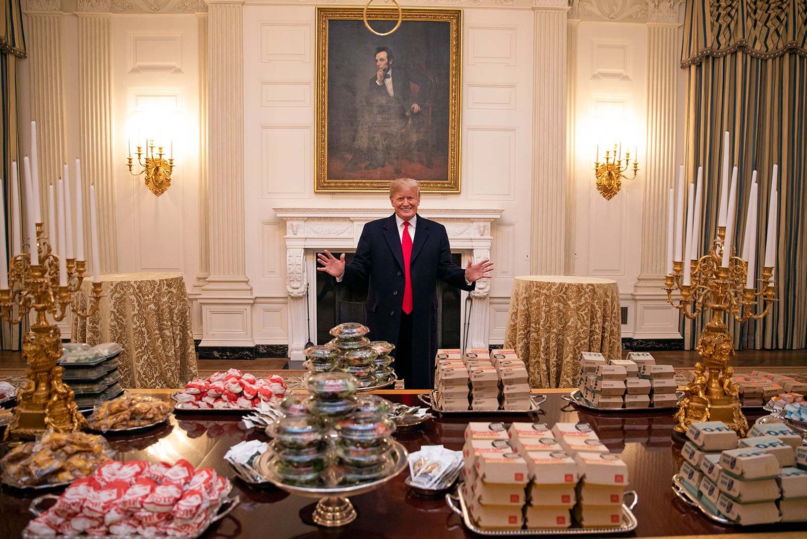 Vår president och hans hamburgare